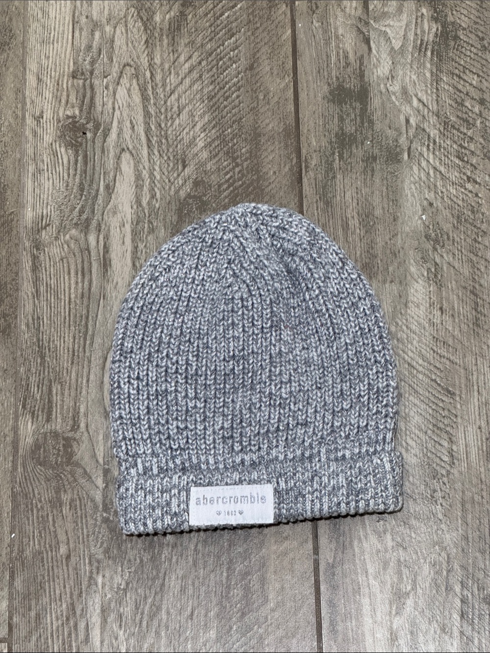 abercrombie kids Gray Knit Beanie Hat